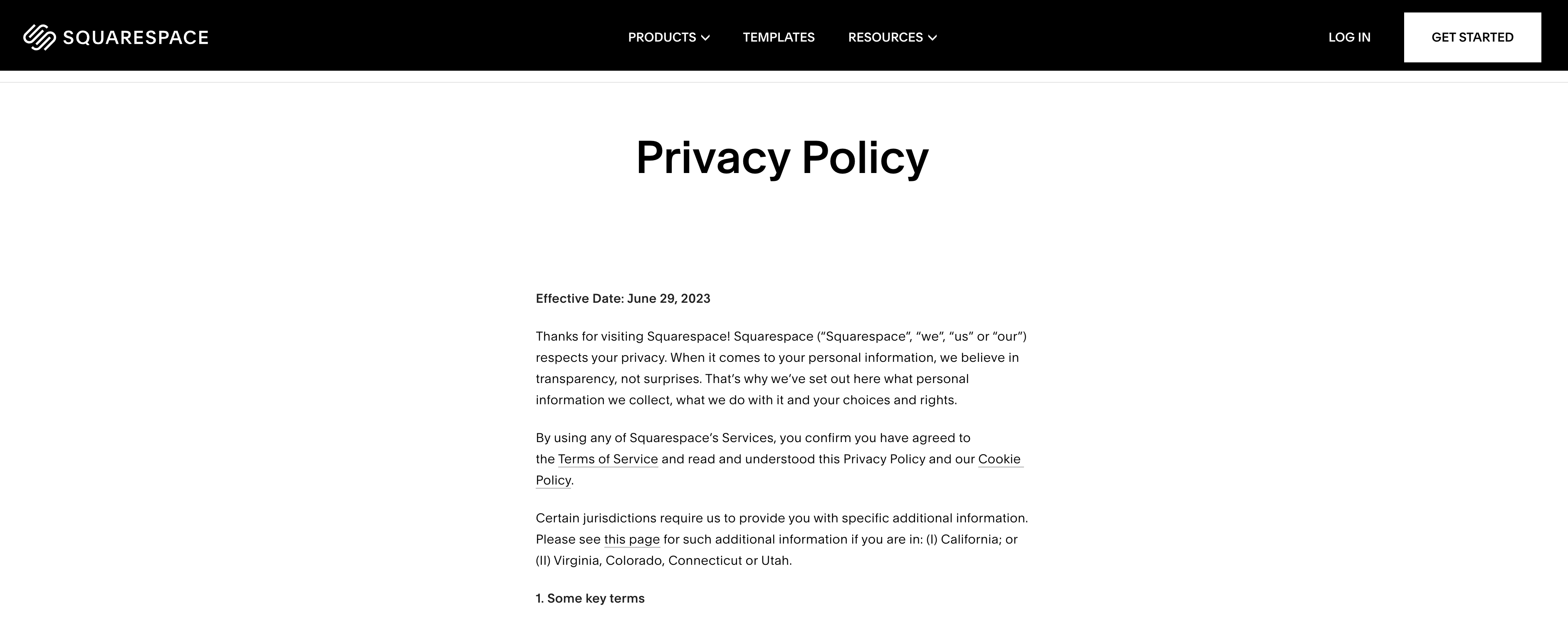 23 Privacy Policy Examples Free Privacy Policy Template   Greenshot 2023 07 27 12.57.20 